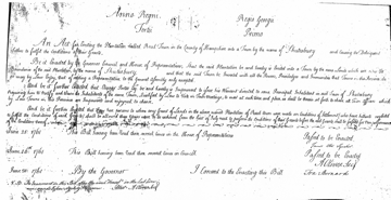 1761 Incorporation Document